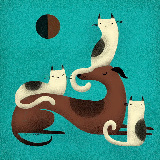 GREYHOUND PERCH 300dpi Terry Runyan - Creatif _Cadg- Cat- Dogs _  Creatif