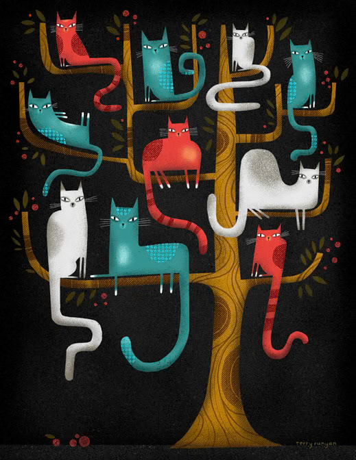 TREE CATS _Cats- Maggie _  Creatif