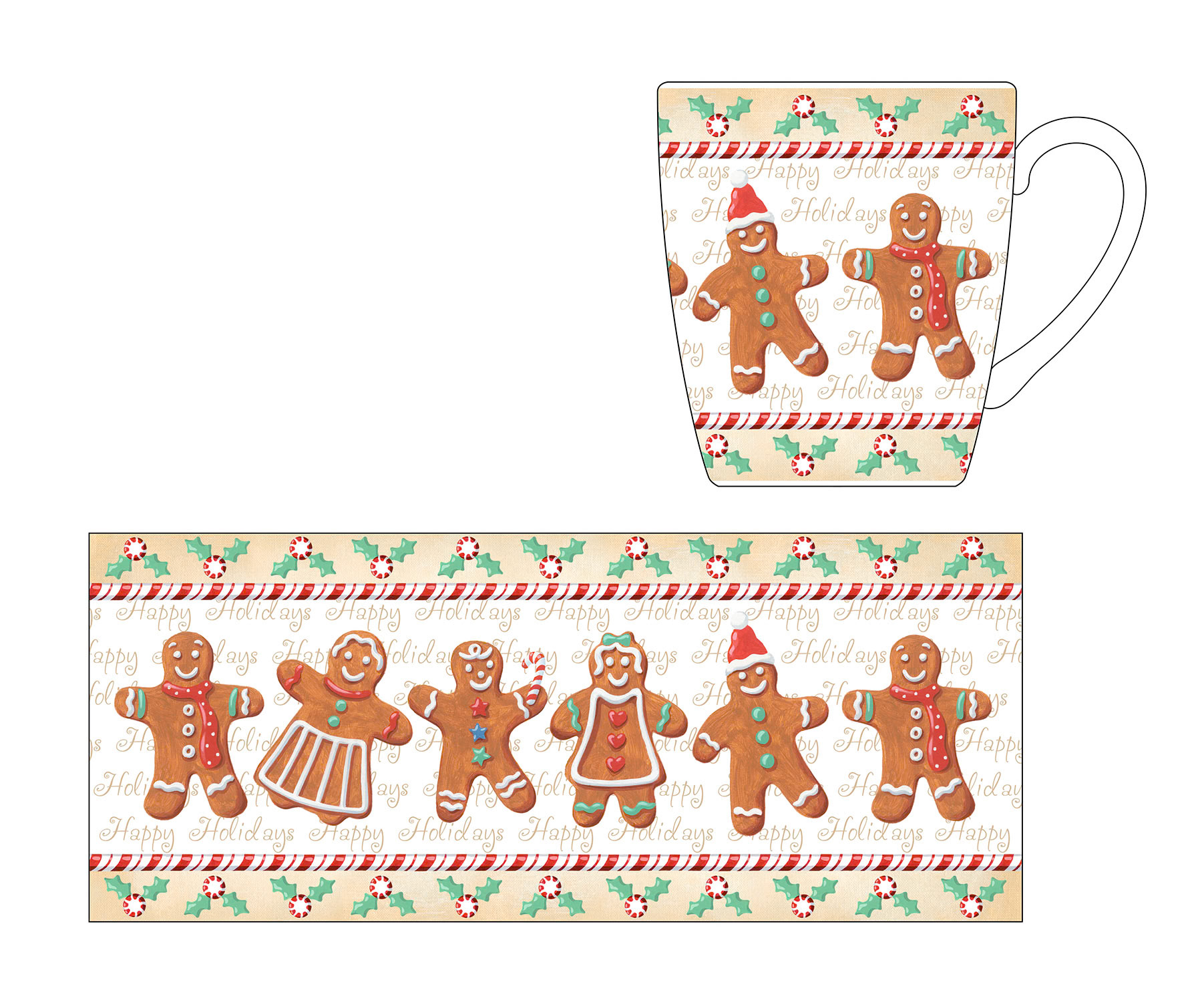 SH_Cmas_1109_Gingerbread People Mug_Creatif ©Steve Haskamp - Creatif License
