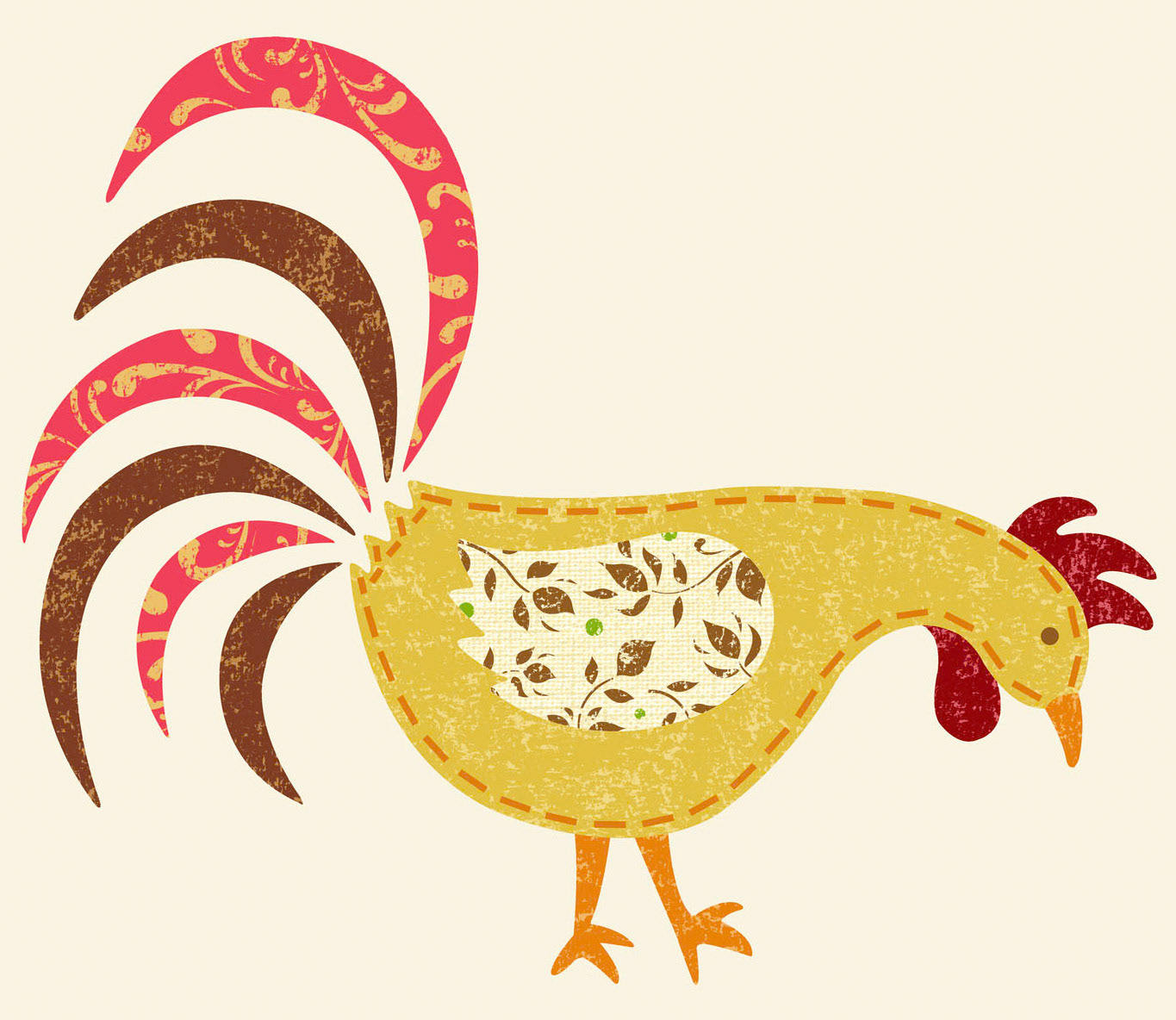 SH_Bird_829Rooster4CreamBkd ©Steve Haskamp - Creatif License