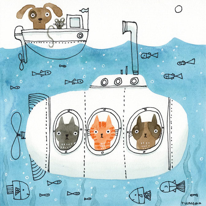 SUBMARINE SPIES - Terry Runyan - Creatif _Nautical _  Creatif ©Terry Runyan - Creatif License