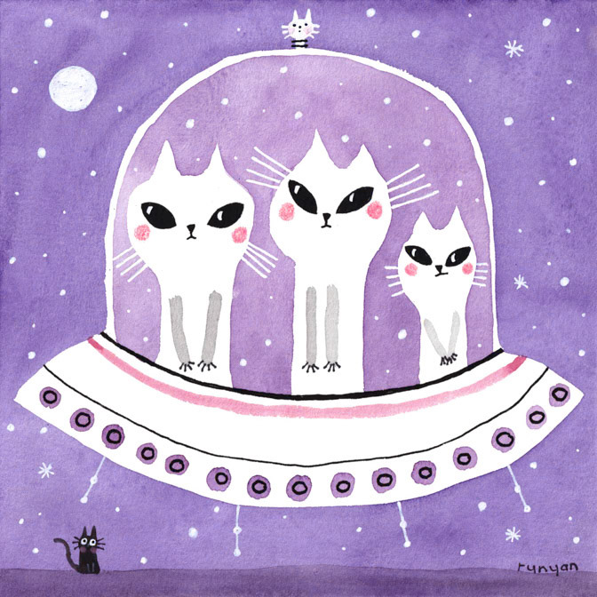 UFO SIGHTING _Alien- Cat- Martians- spaceship _  Creatif