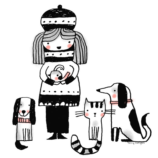 BEST FRIENDS _Cat- Cat Dog- Dog- Owl- Rabbits _  Creatif