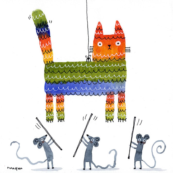 PINATA CAT - Terry Runyan - Creatif _Cat _  Creatif