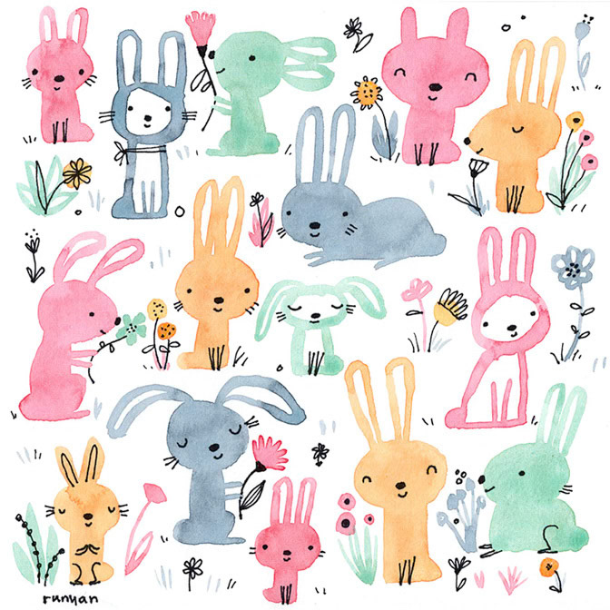 BUNNY BATCH - Terry Runyan - Creatif _Bunnies _  Creatif ©Terry Runyan - Creatif License