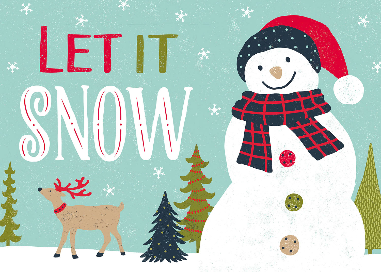 SH_Cmas_2053b_Snowman Let it Snow_Creatif ©Steve Haskamp - Creatif License