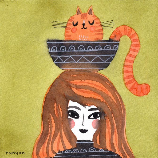 POTTED CAT HAT _Cat Hat- Women _  Creatif