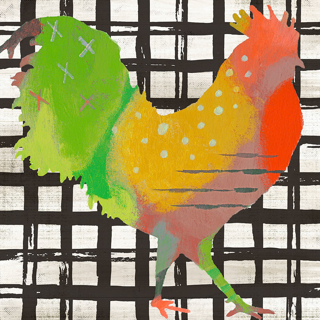 SH_Bird_2112_abstract rooster paintingMS2a-Pattern_Creatif ©Steve Haskamp - Creatif License