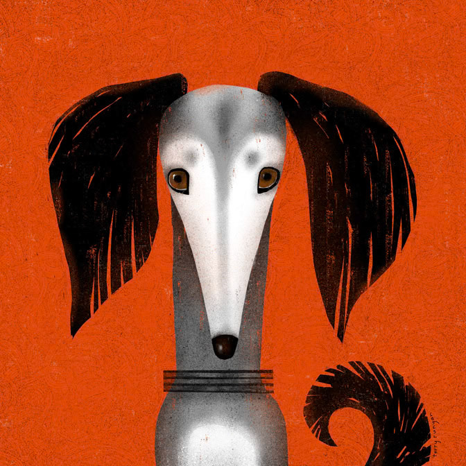 SALUKI 300dpi Terry Runyan - Creatif _Dogs _  Creatif ©Terry Runyan - Creatif License