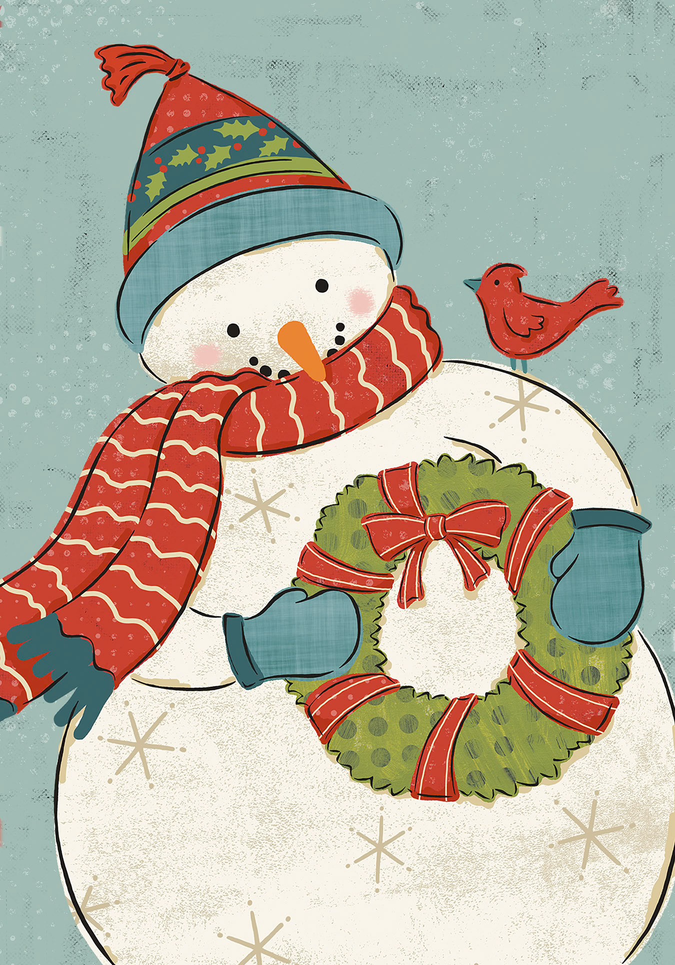 SH_Cmas_1837_Linework Snowman_Creatif ©Steve Haskamp - Creatif License