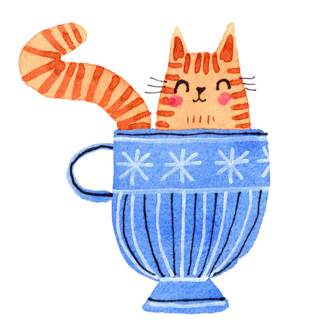 TEACUP CAT _Erstwilder _  Creatif