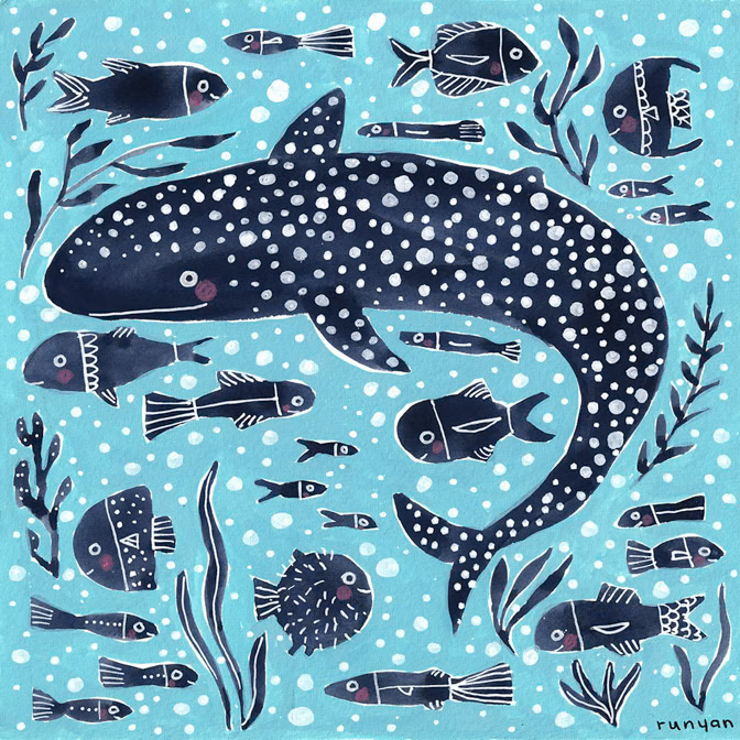 WHALE SHARK &amp; FRIENDS _Fish- Whale _  Creatif ©Terry Runyan - Creatif License