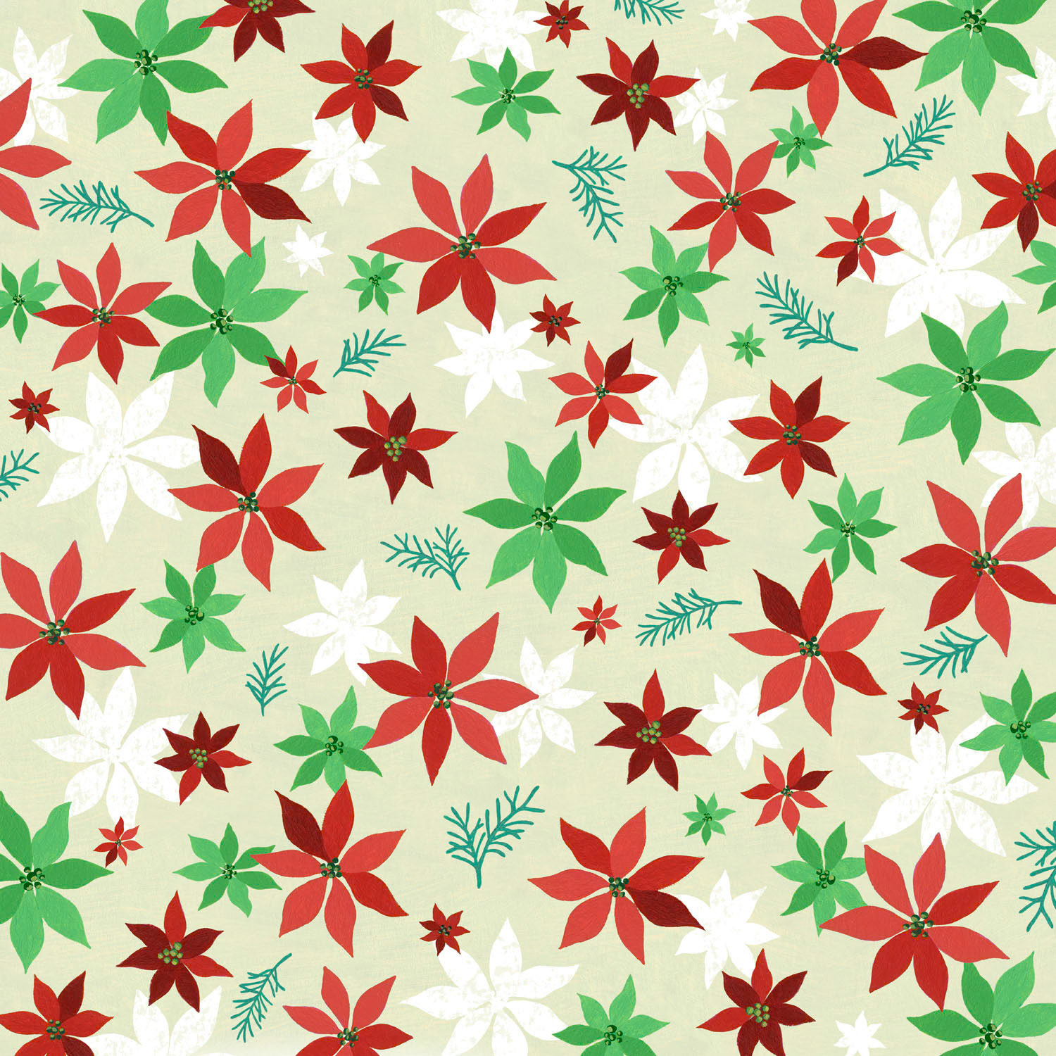 SH_Cmas_687-2-PoinsettiasAlloverPattern1 ©Steve Haskamp - Creatif License