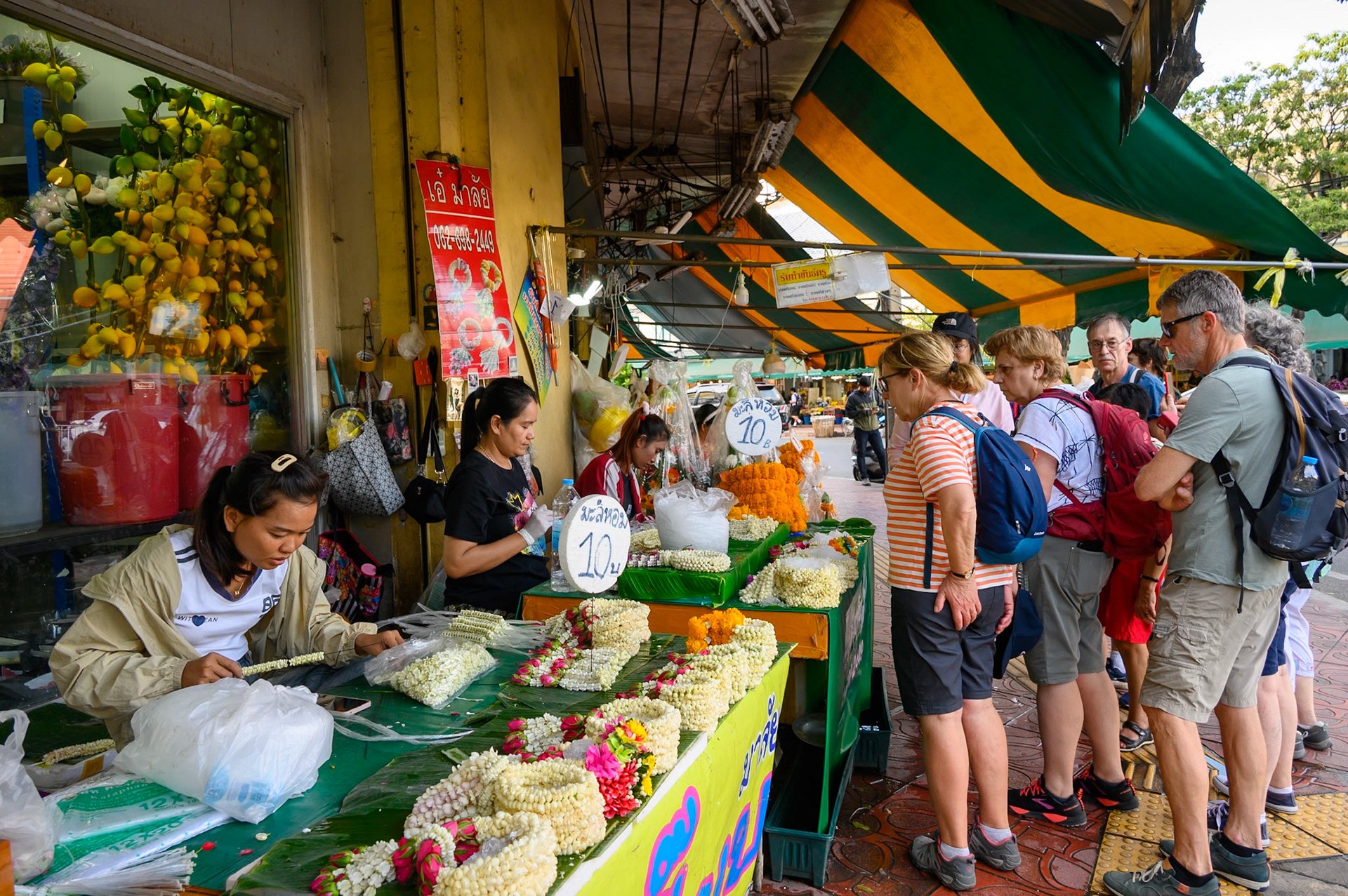 Bangkok - Marché aux fleurs Pak Khlong Talat