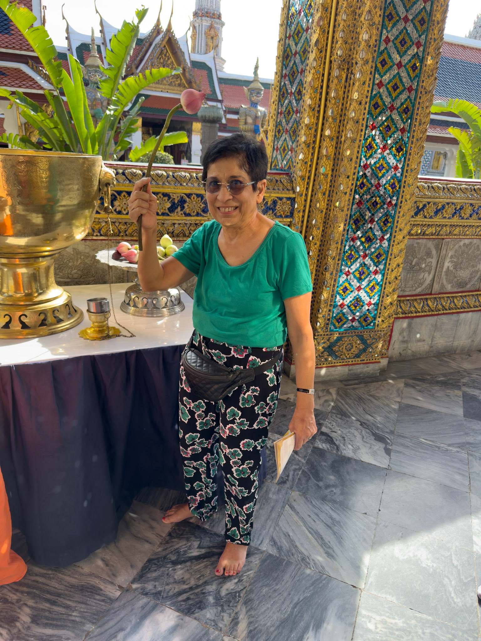 Le Wat Phra Kaeo ou Temple du Bouddha d'émeraude.