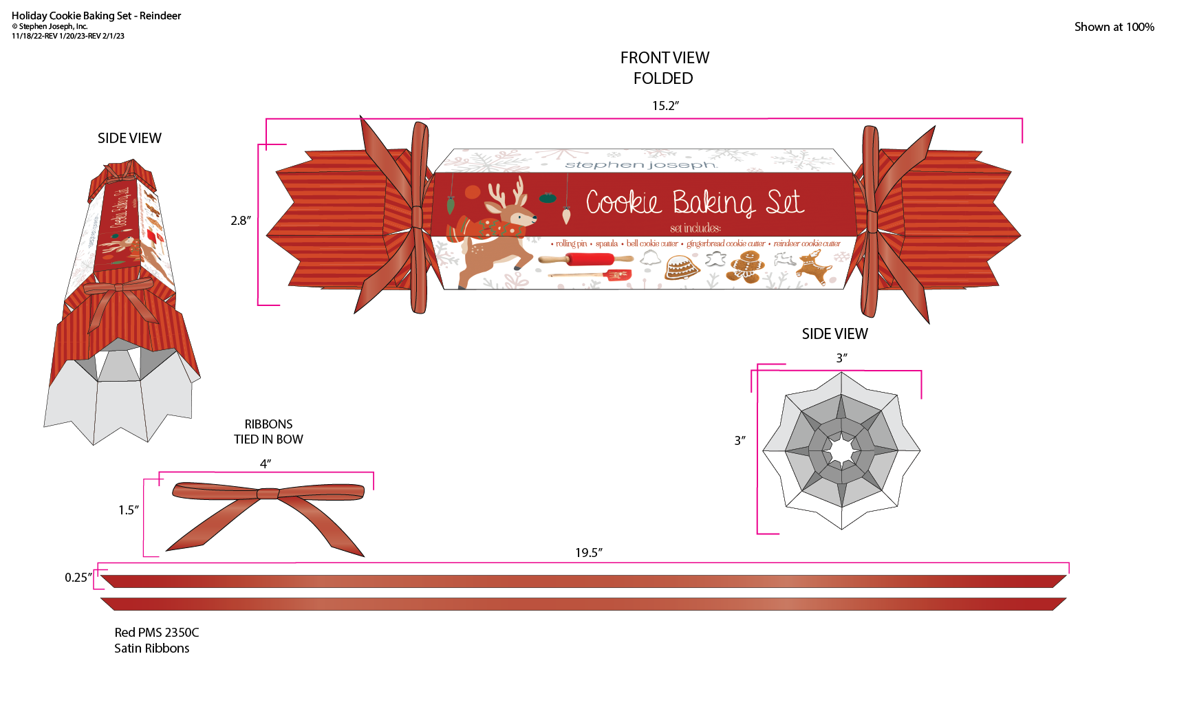 Holiday Cookie Baking Set Packaging- Art for Factory