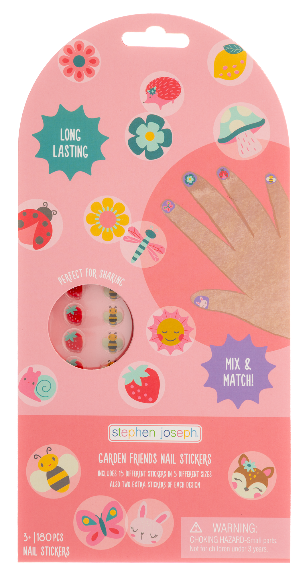 Garden Friends Nail Stickers Packaging (front)