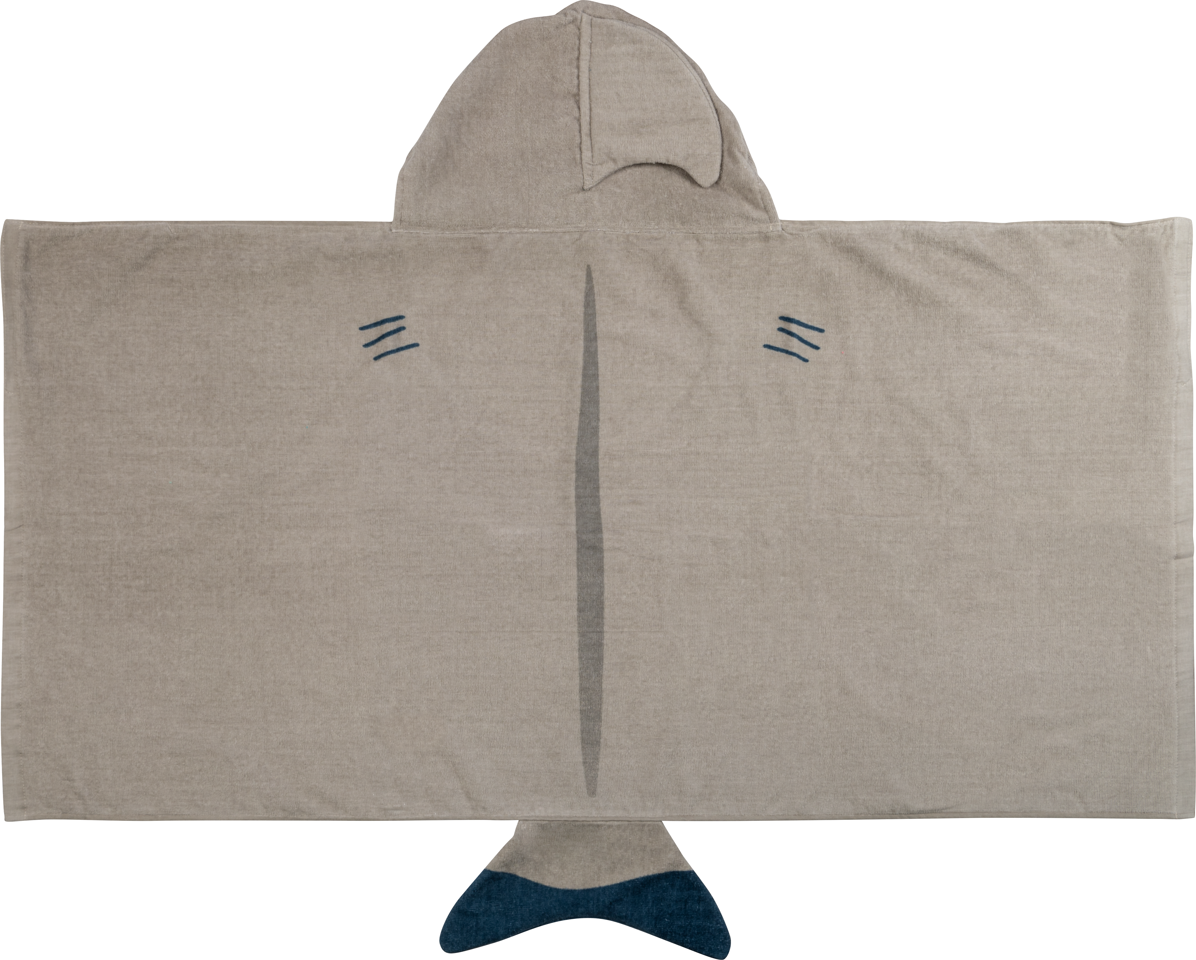 Shark Hooded Towel Back