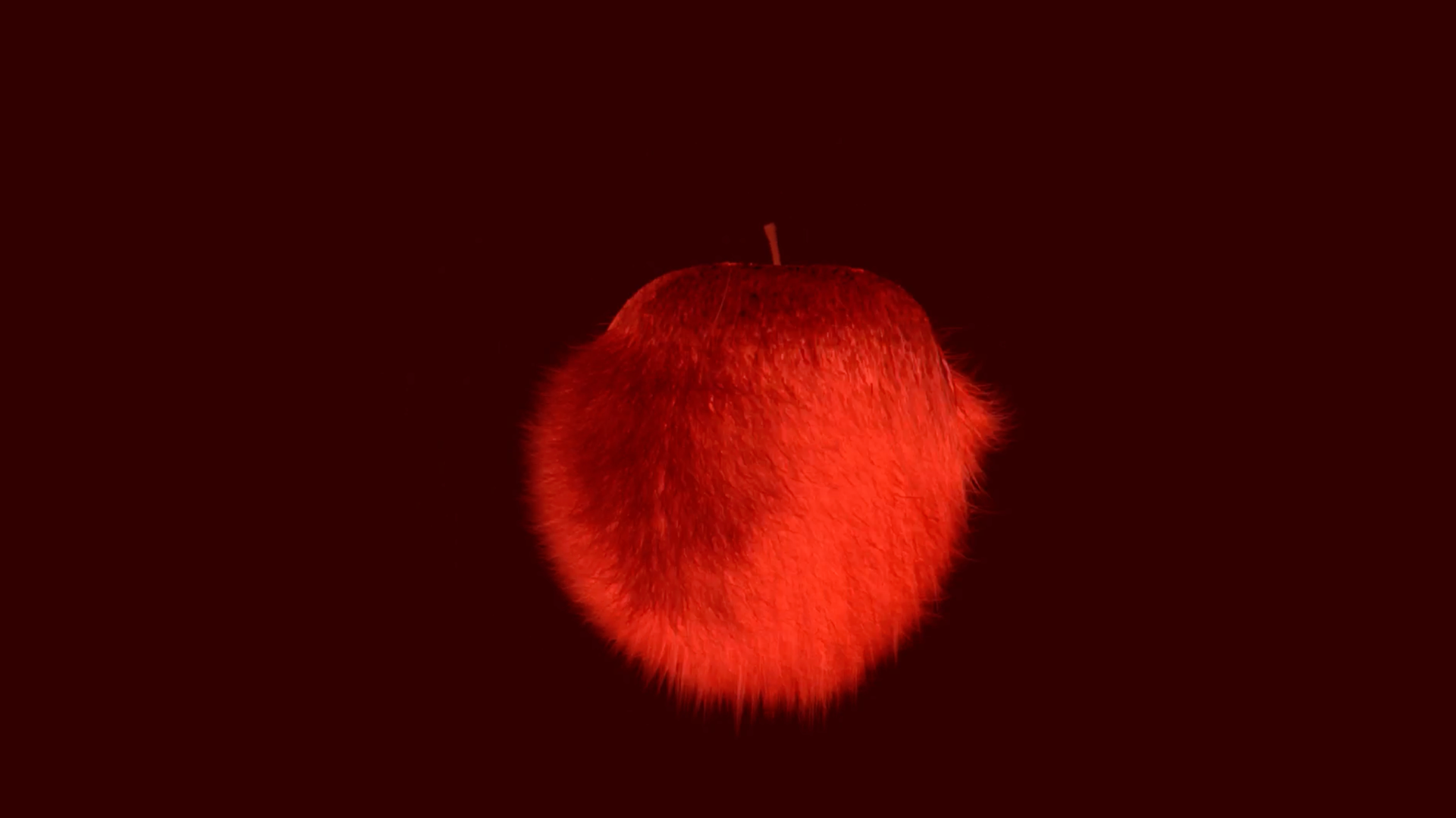 apple with fur