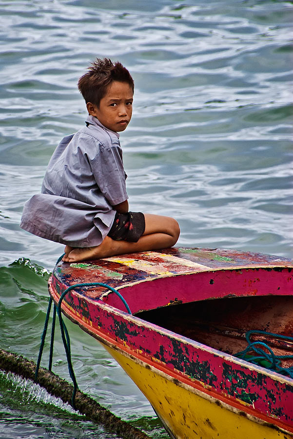 Boy in Kota Kinabalu, Borneo.