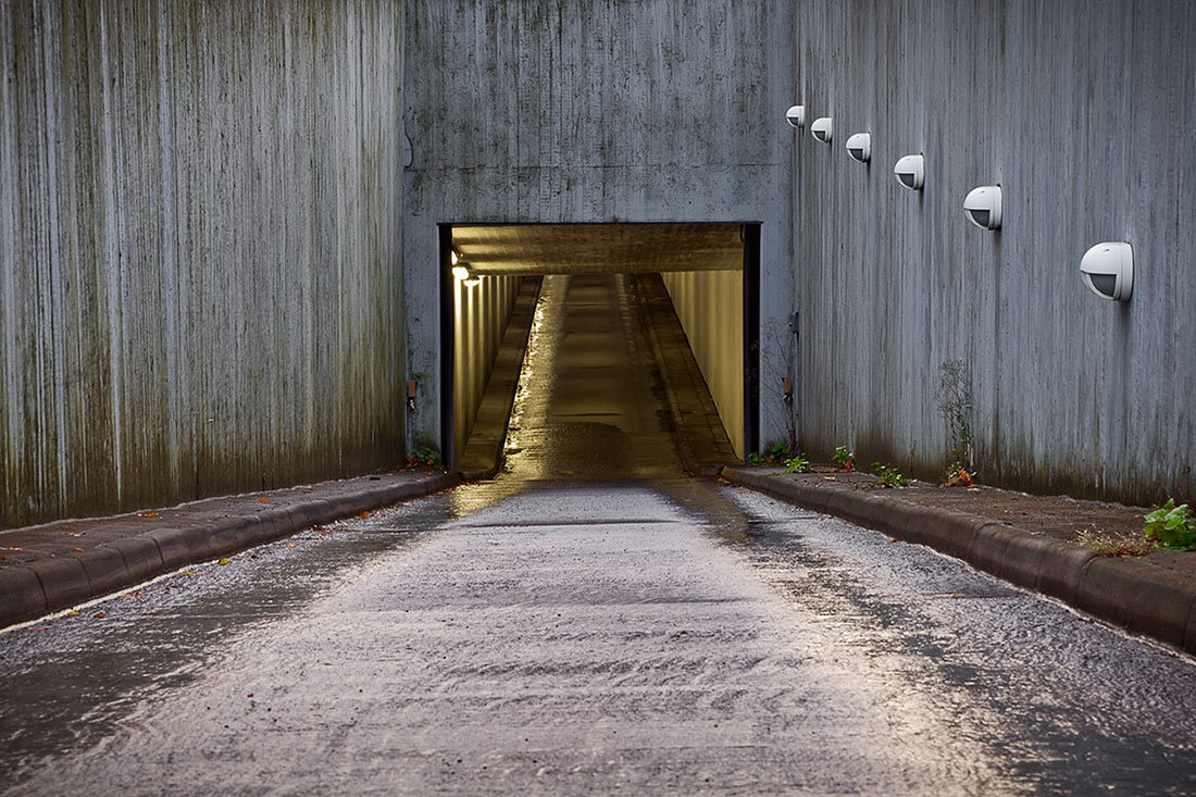 Garage driveway at Ullevi, Gothenburg.