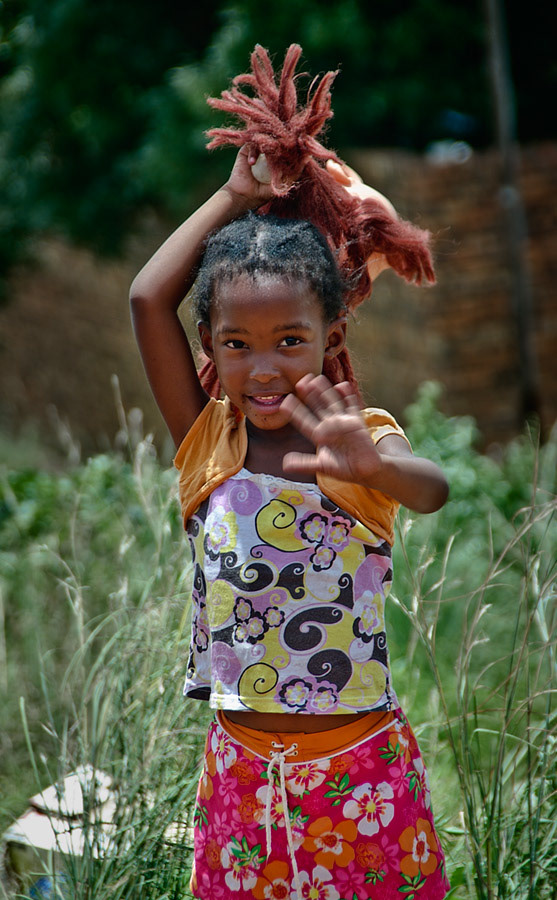 Girl in Soweto. Johannesburg.