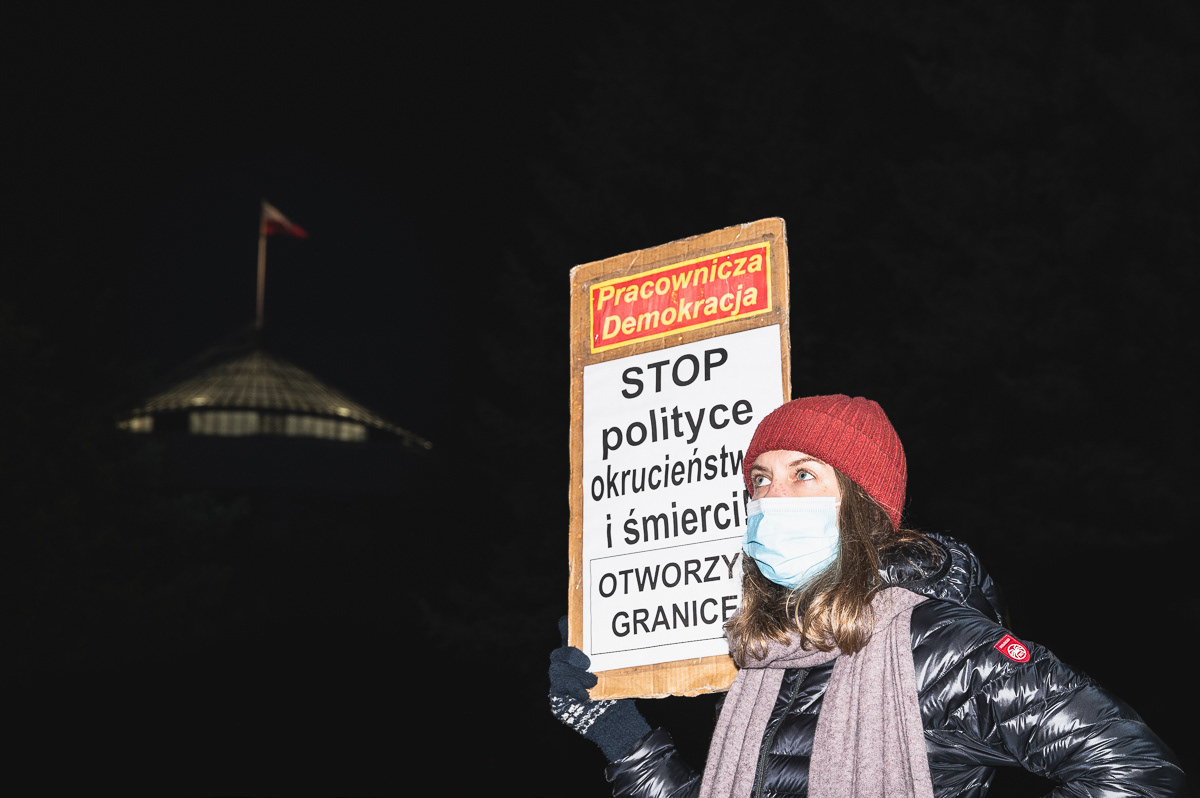 "Stop the politics of cruelty and death, open the borders"