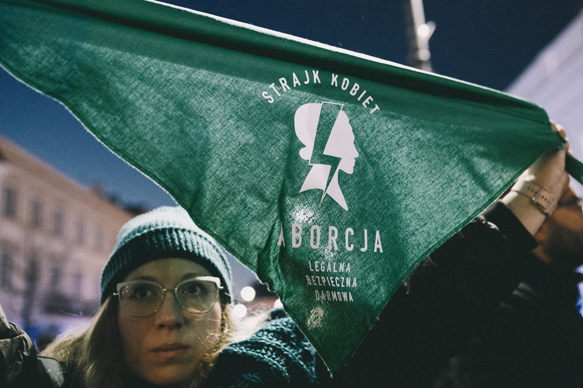 "Women's strike, abortion legal, safe, and for free"