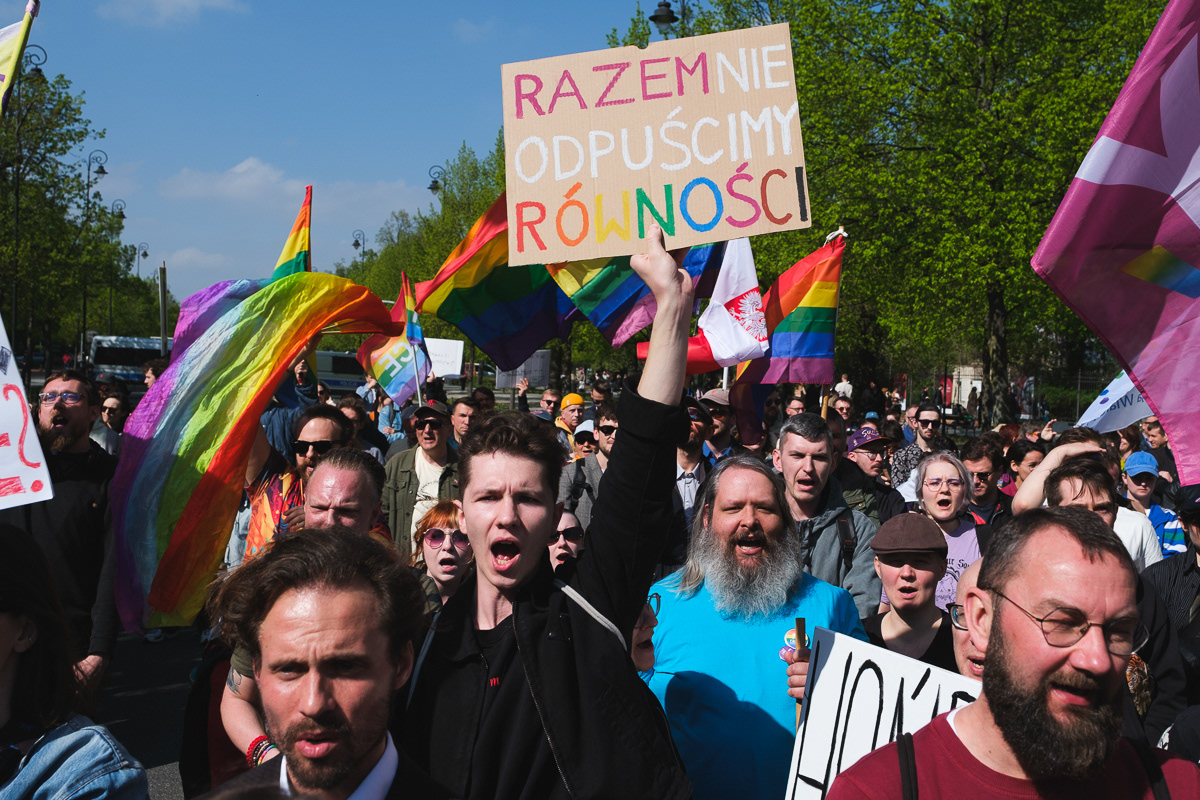 "Together we won't let go of equality"