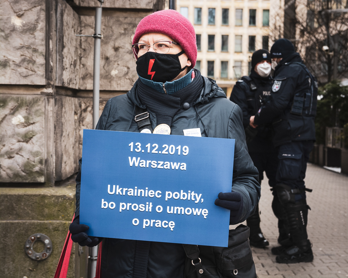 "13.12.2019, Warsaw: a Ukrainian beat up, because he asked for a proper work contract"