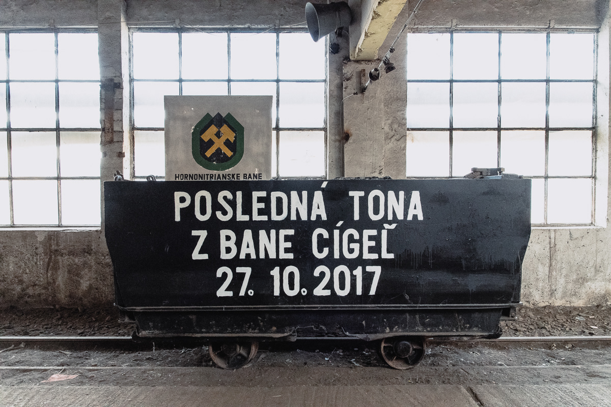 "Last ton from the Cigeľ Mine"