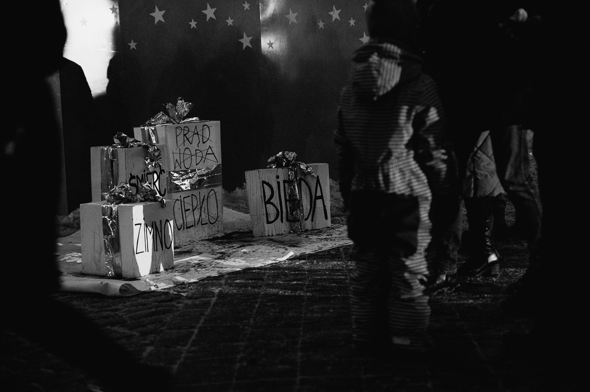 "Cold, poverty, no power, no water, no warmth"