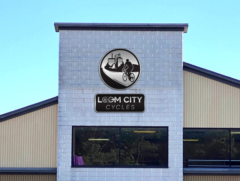 Mockup of my recommended building sign concept