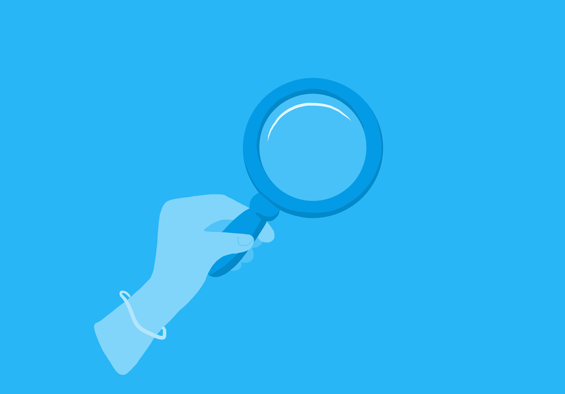 A magnifying glass