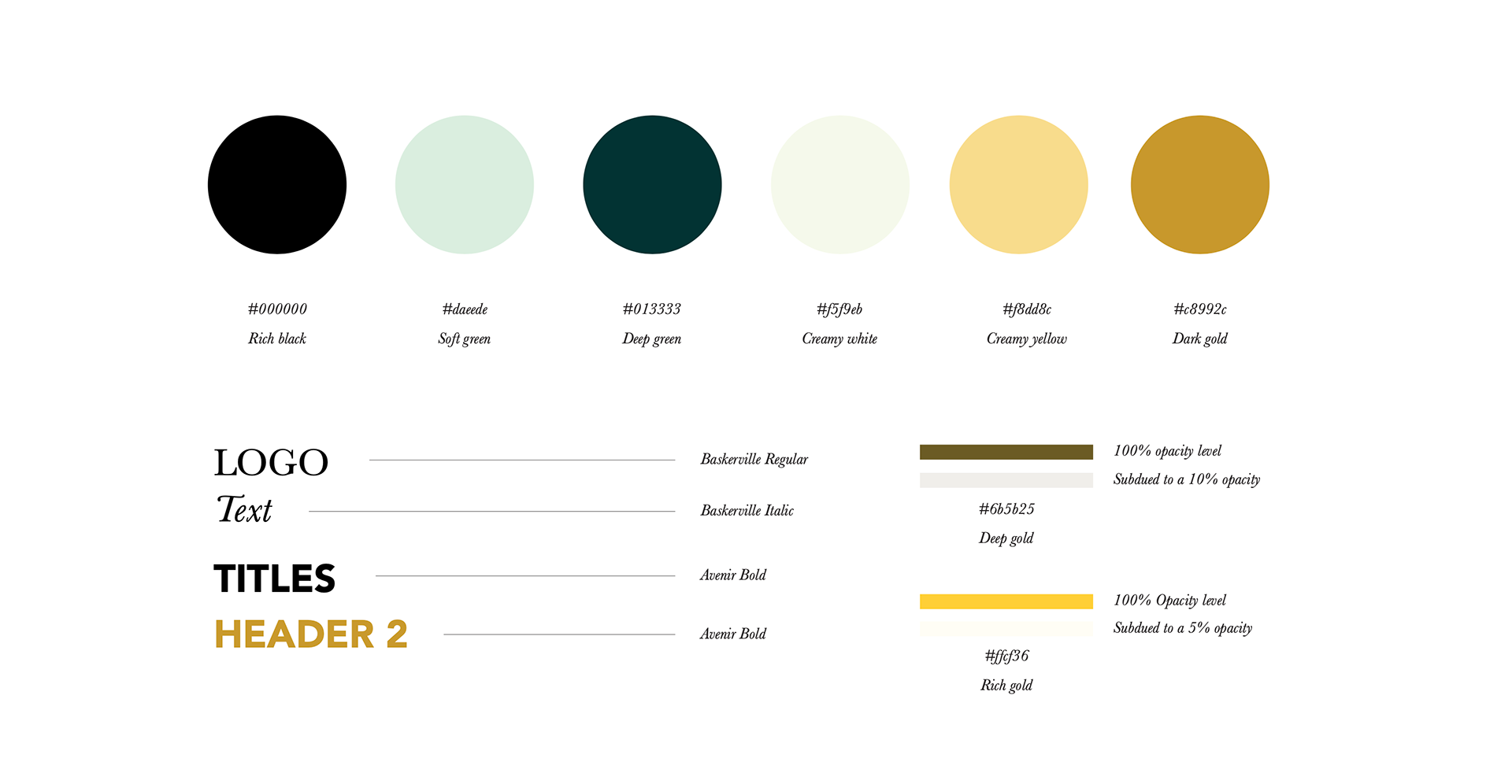 Font & Color Palettes