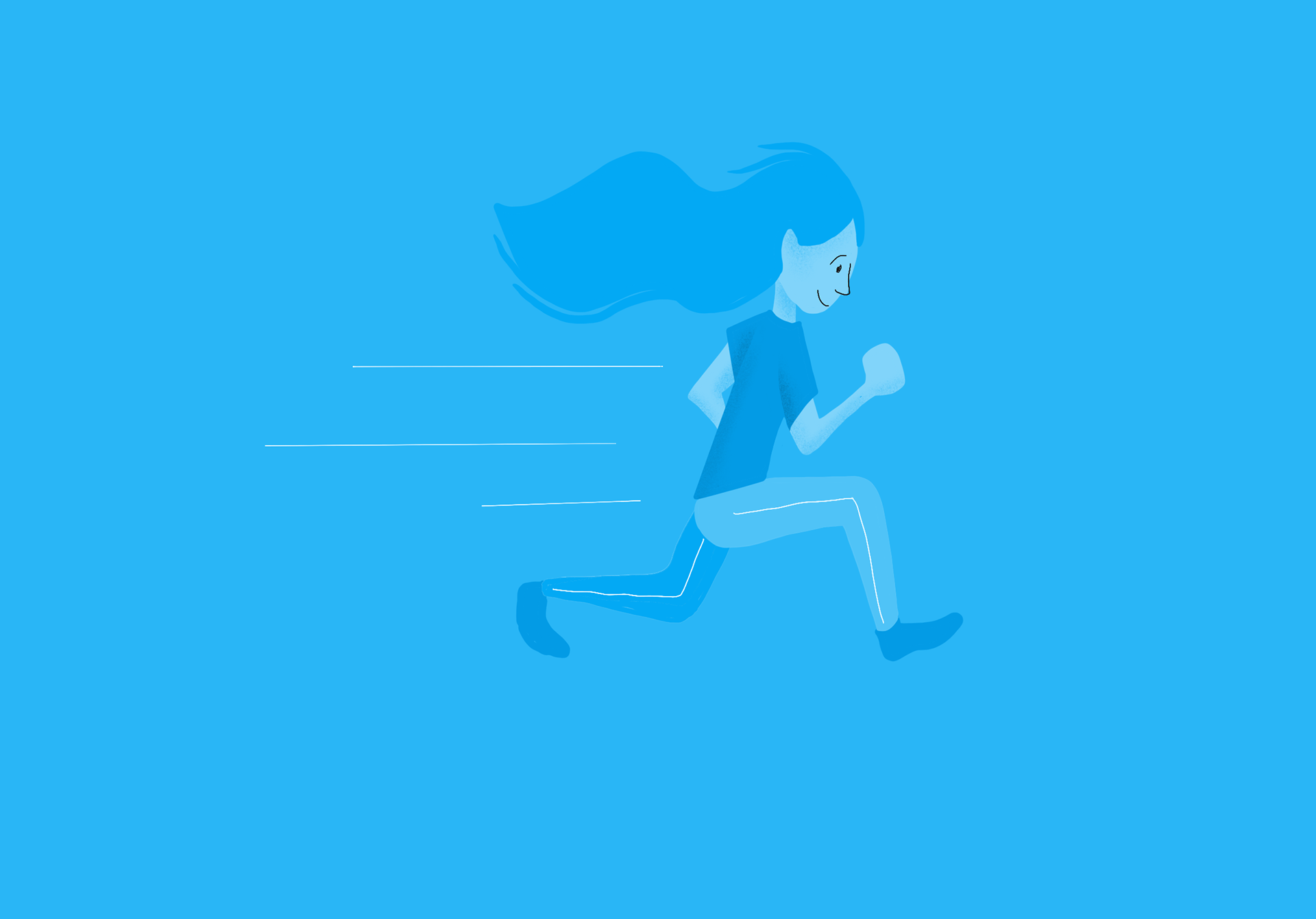 A person running