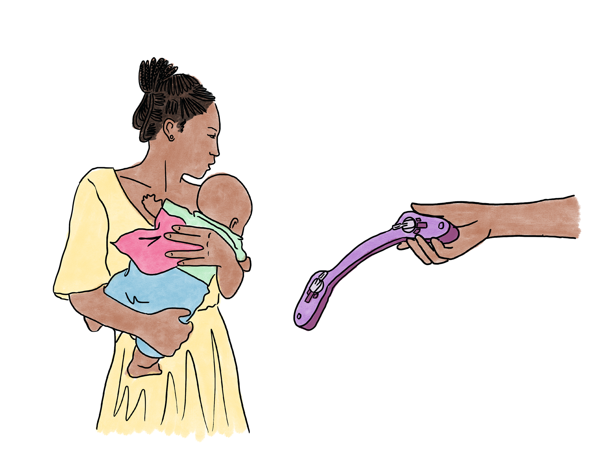 Mom Receiving the Brace
