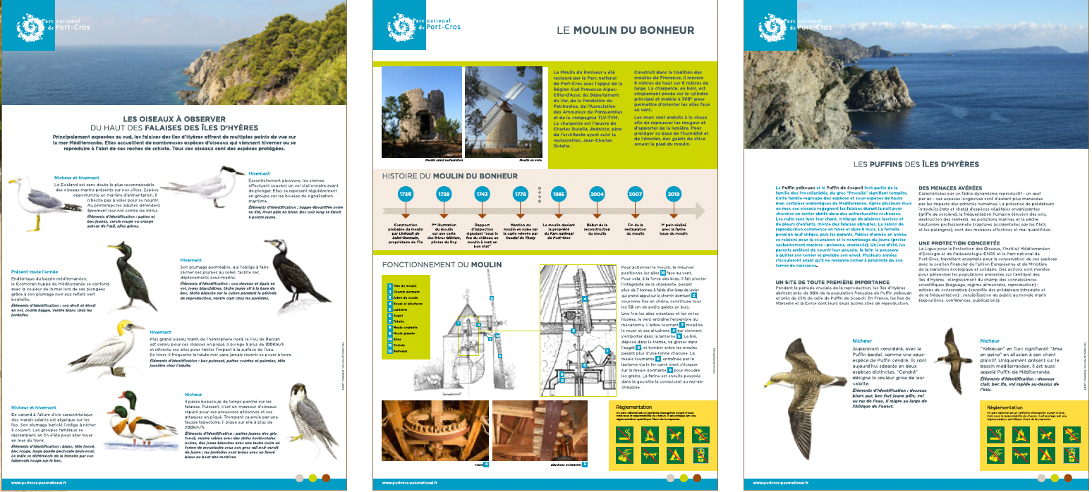 Panneaux d'exposition sur la biodiversité 
