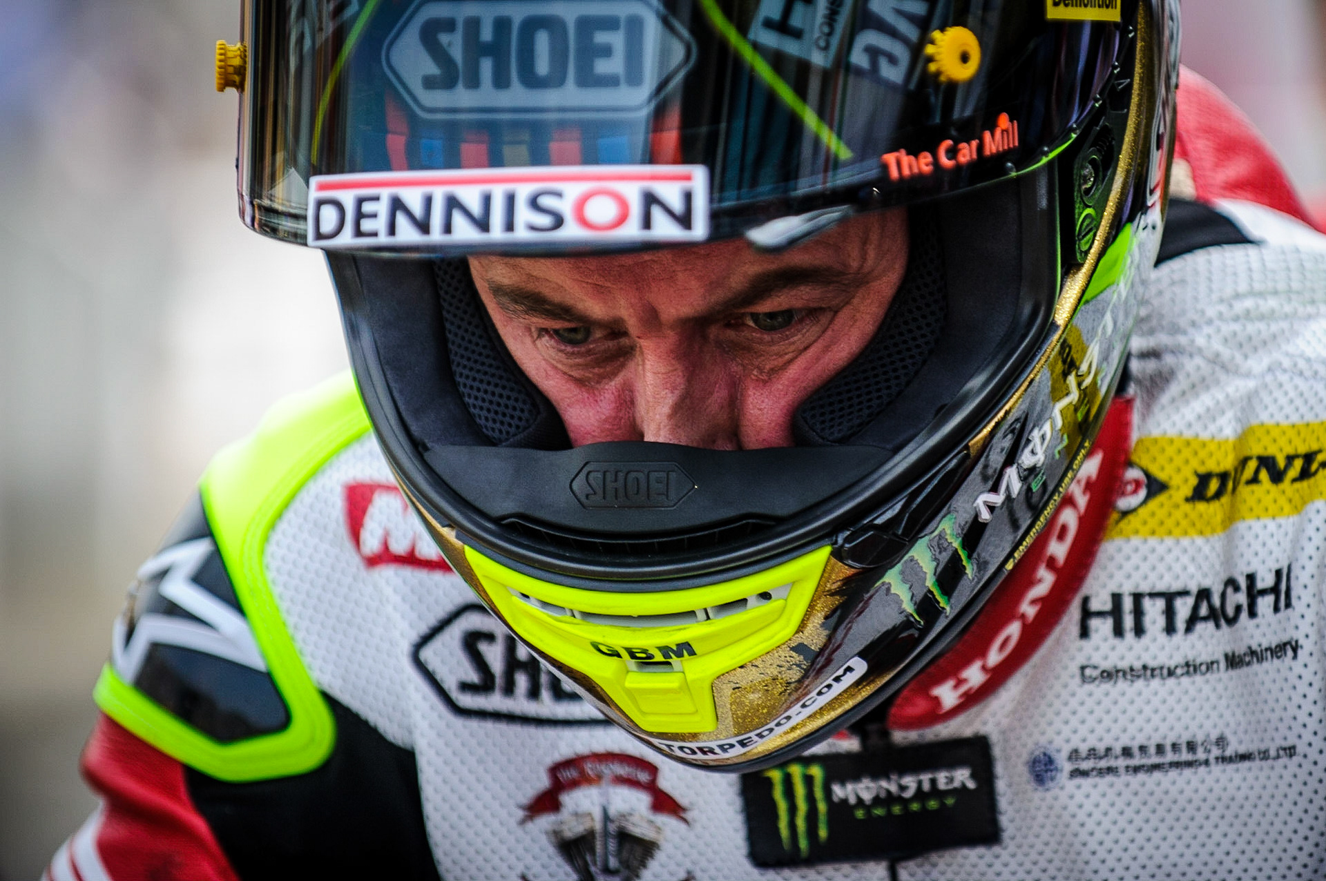 John McGuinness (Honda Racing) on the Guia Circuit in Macau for the 50th Macau Motorcycle Grand Prix in November 2016. Image by Tony Goldsmith.