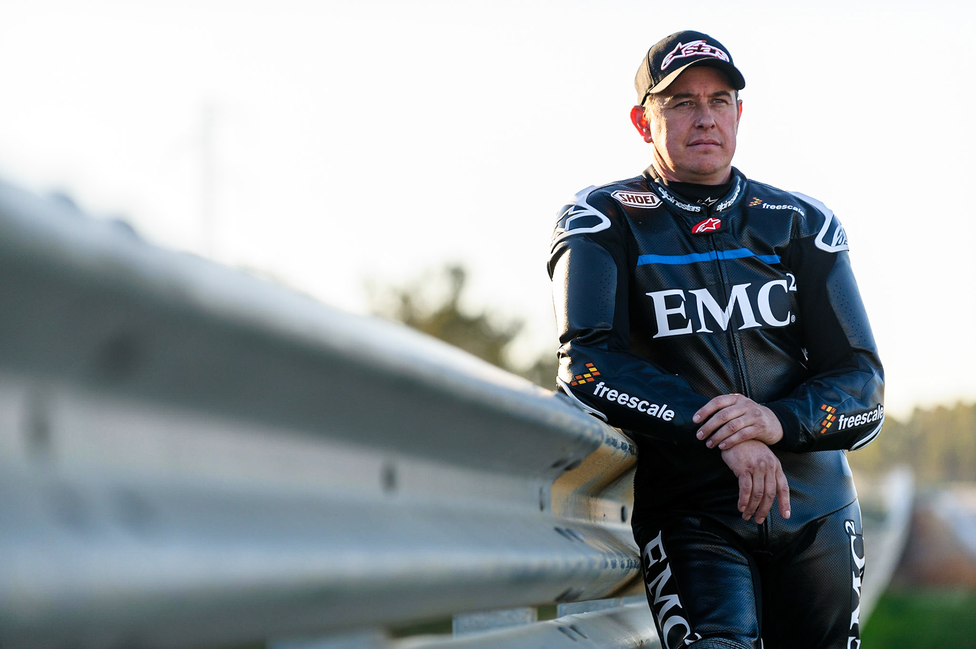 John McGuinness (Honda Racing) during a pre-season test at Monteblanco in Spain. Image by Tony Goldsmith.