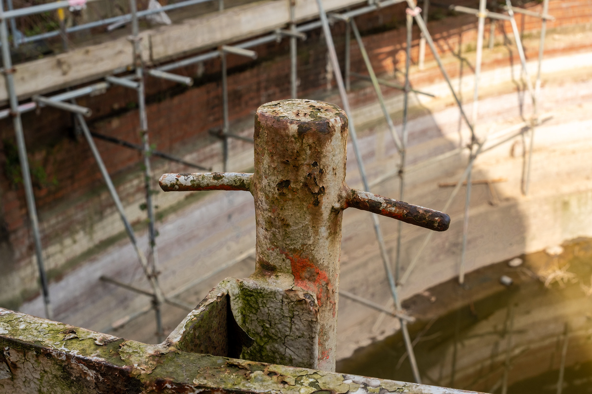 Ref: Hull 20260321_0095. Hull Maritime project, former drydocks, soon to be the home of the Arctic Corsair sidewinger trawler. North End Shipyard, Kingston Upon Hull, East Yorkshire, United Kingdom, 21 March, 2026.