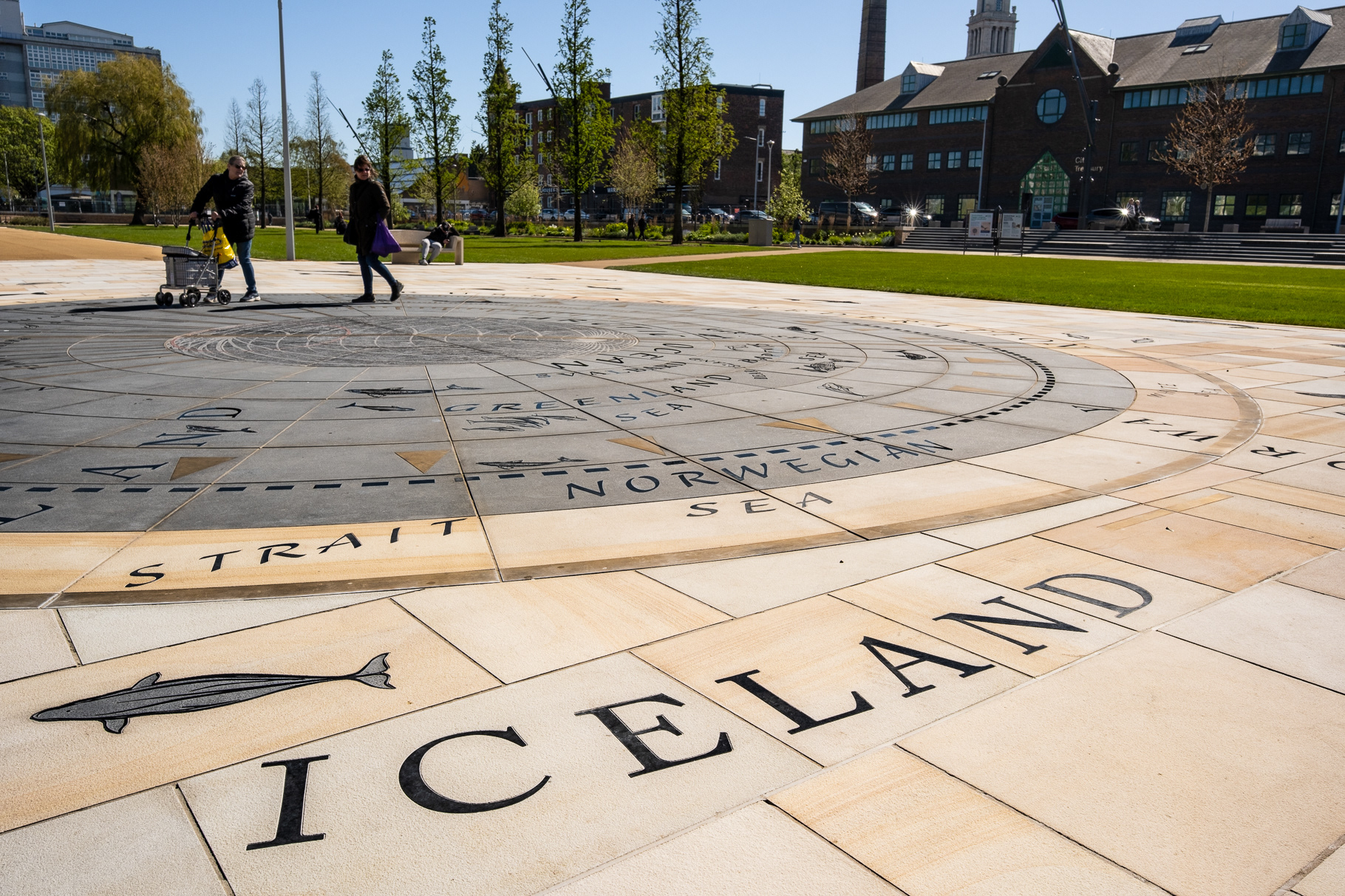Ref: Queens Gardens 20260421_0119. Queens Gardens, Kingston Upon Hull, East Yorkshire, United Kingdom, 21 April, 2026. Pictured: Queens Gardens seen shortly after opening, following a twenty-one million pound remodelling.