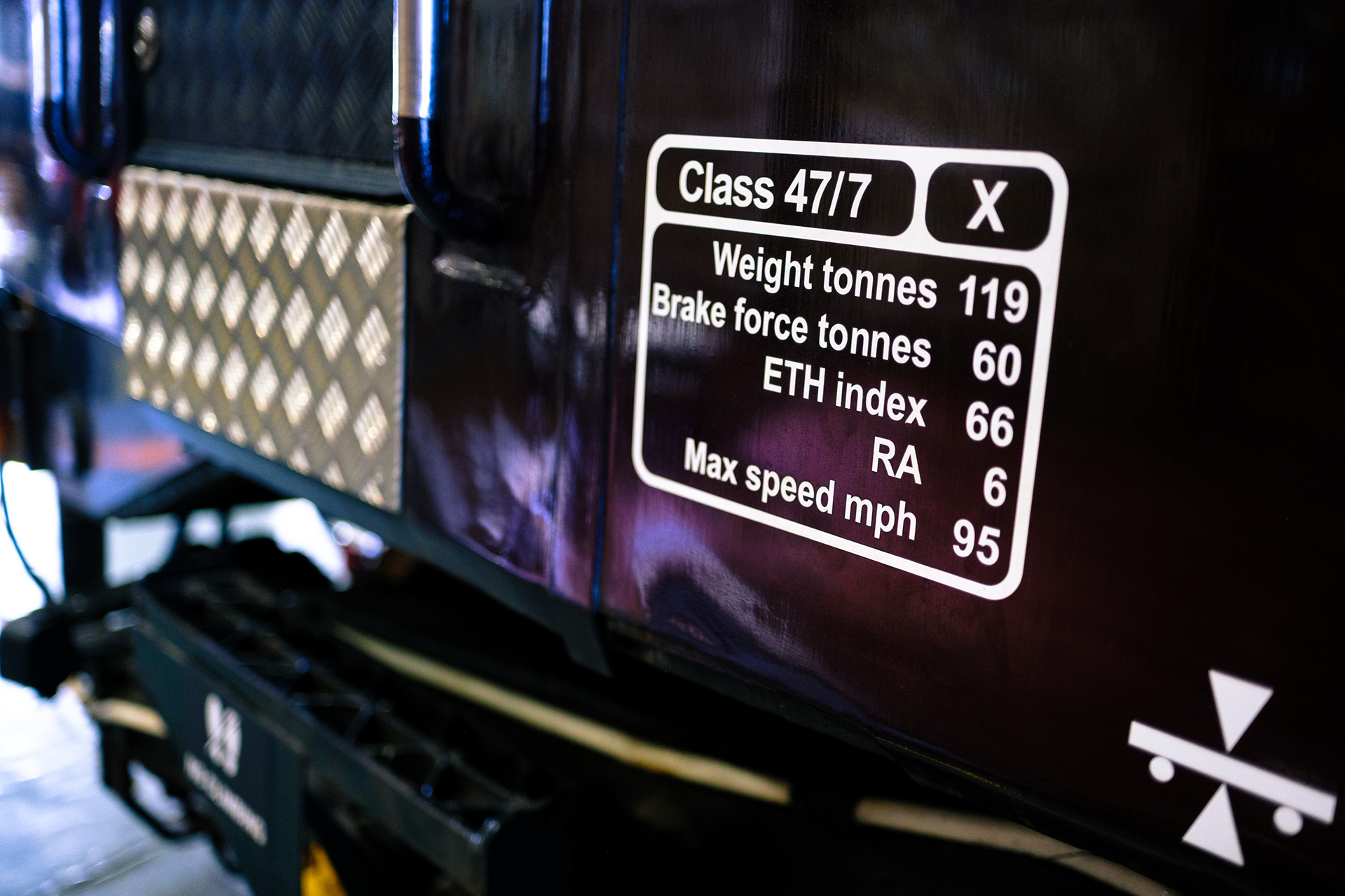 Ref: NRM_20260115_0024. National Railway Museum, York, North Yorkshire, United Kingdom, 15 January, 2026. Pictured: National Railway Museum, York. Class 47 British Rail Royal Locomotive.