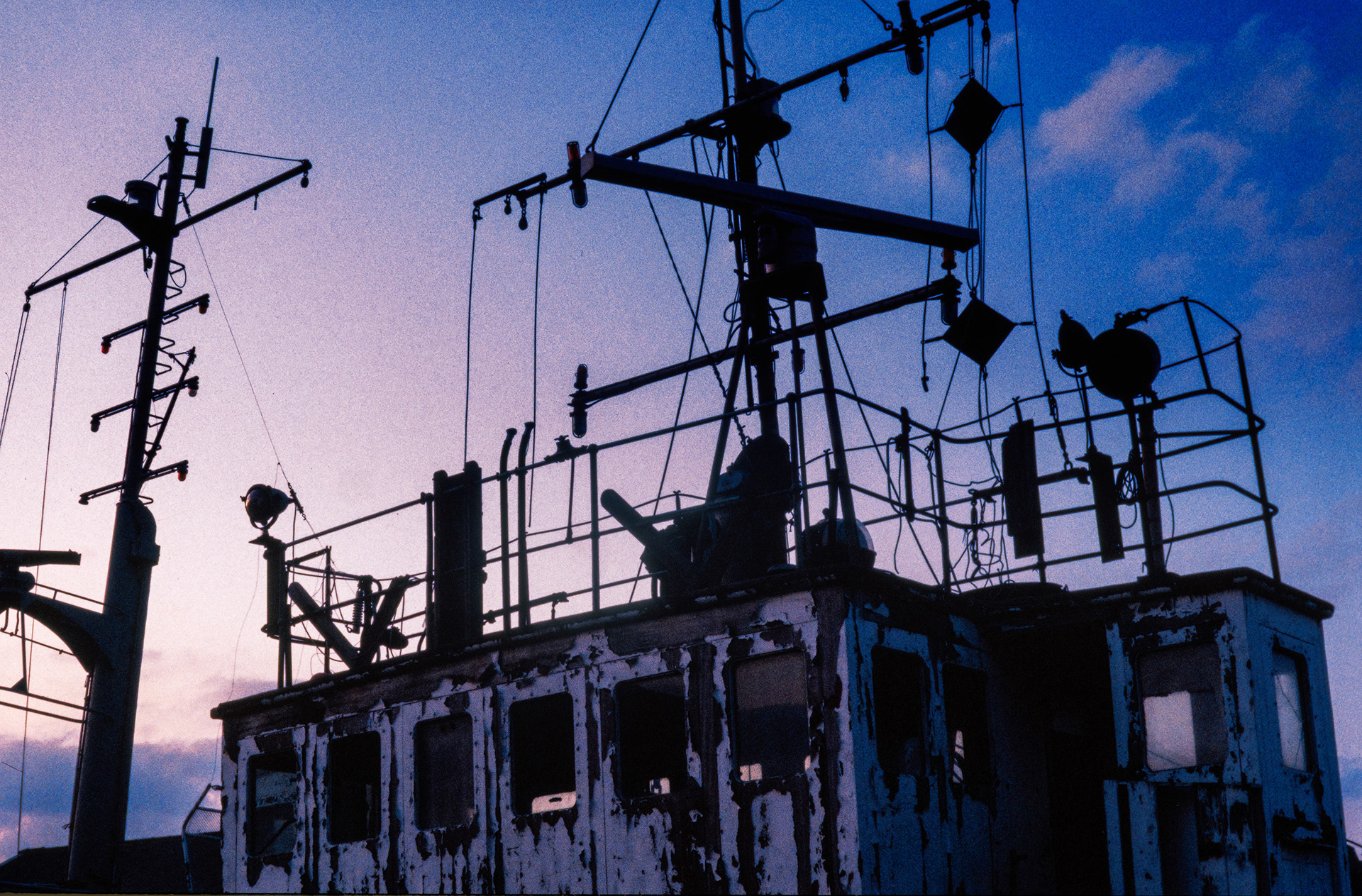 Ref: River Hull_19831001_2280. British Transport Docks Board Dredger Hedon Sand, in poor repair, was moored on the east side of the river. River Hull, Kingston Upon Hull, East Yorkshire, United Kingdom, Circa October 1983. 