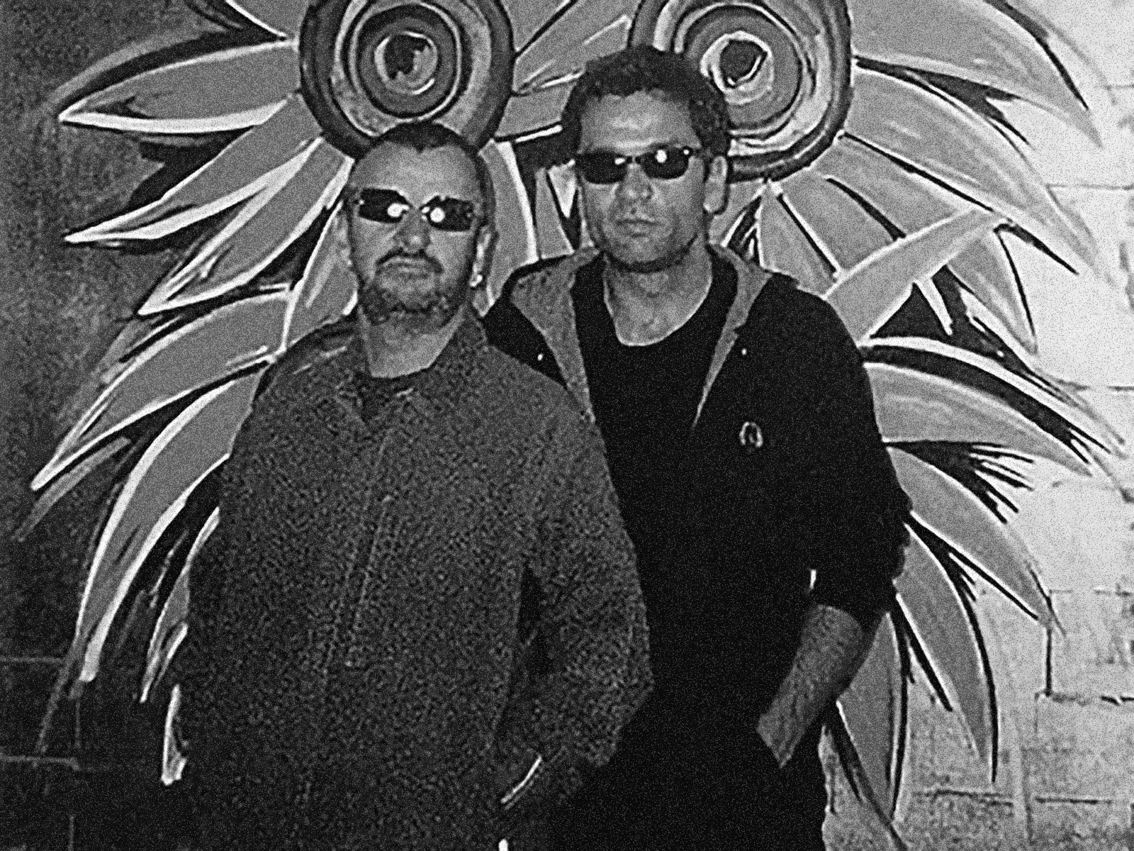 Ringo Starr with Hermann Lederle at Media Rare Gallery Los Angeles 2001