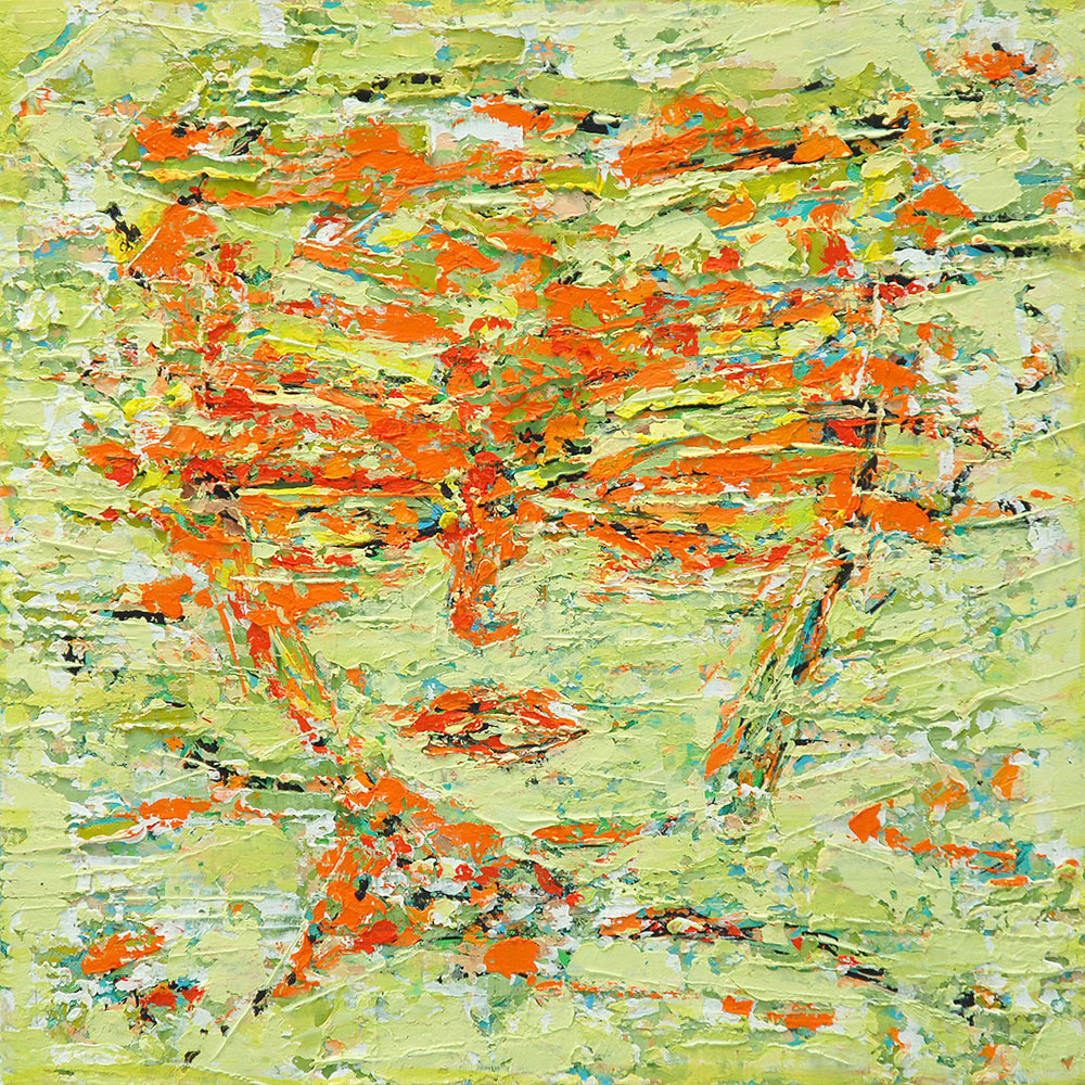 HEADLINE NO.3 oil on canvas, 20 by 20 inches, 2007,HERMANN LEDERLE