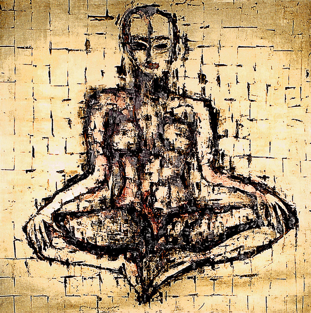 GRACE oil on canvas, 48 by 48 inches, 2000, HERMANN LEDERLE