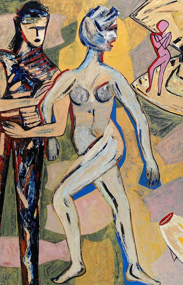 HALITUS oil on canvas, 68 by 44 inches, 1986, HERMANN LEDERLE