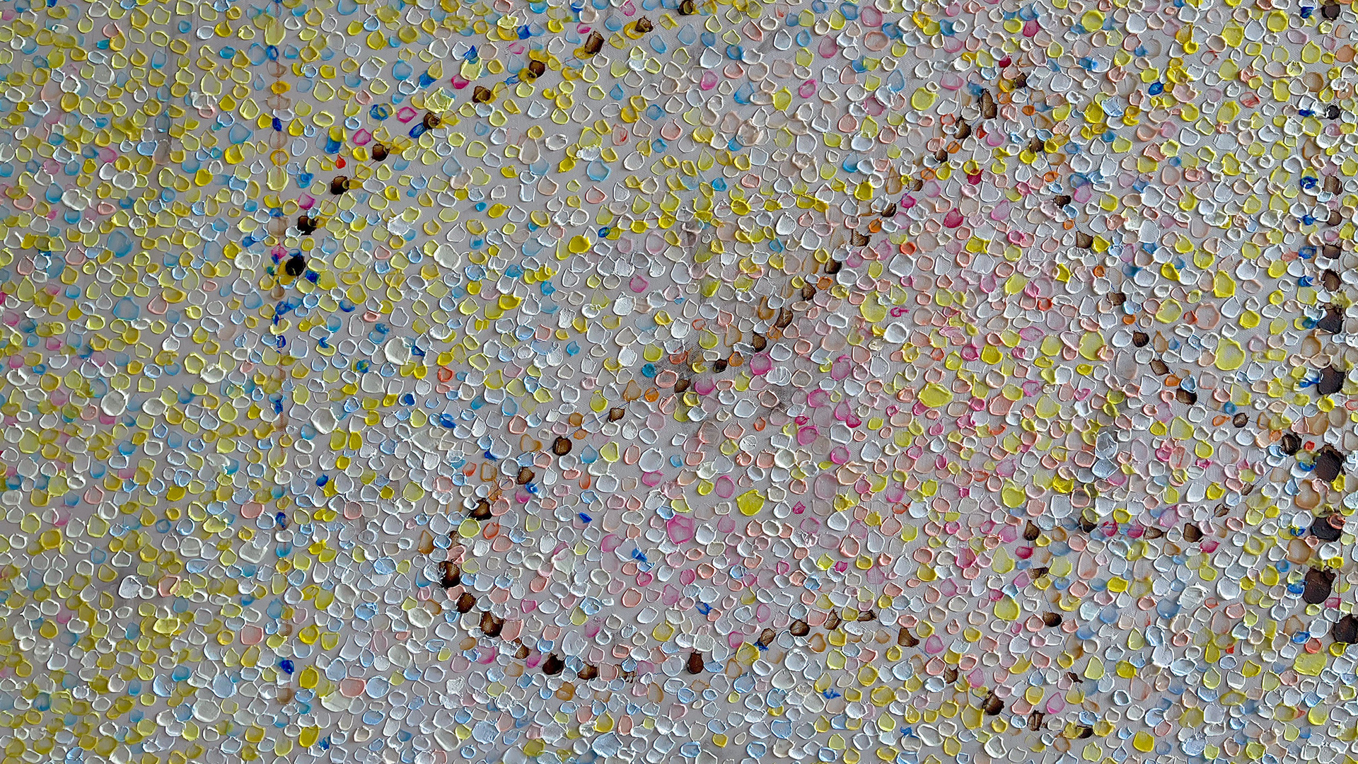 ‘THE QUARRY’, oil on canvas, 3 panels, 60 x 120 in, 2021 - IN PROGRESS - DETAIL
