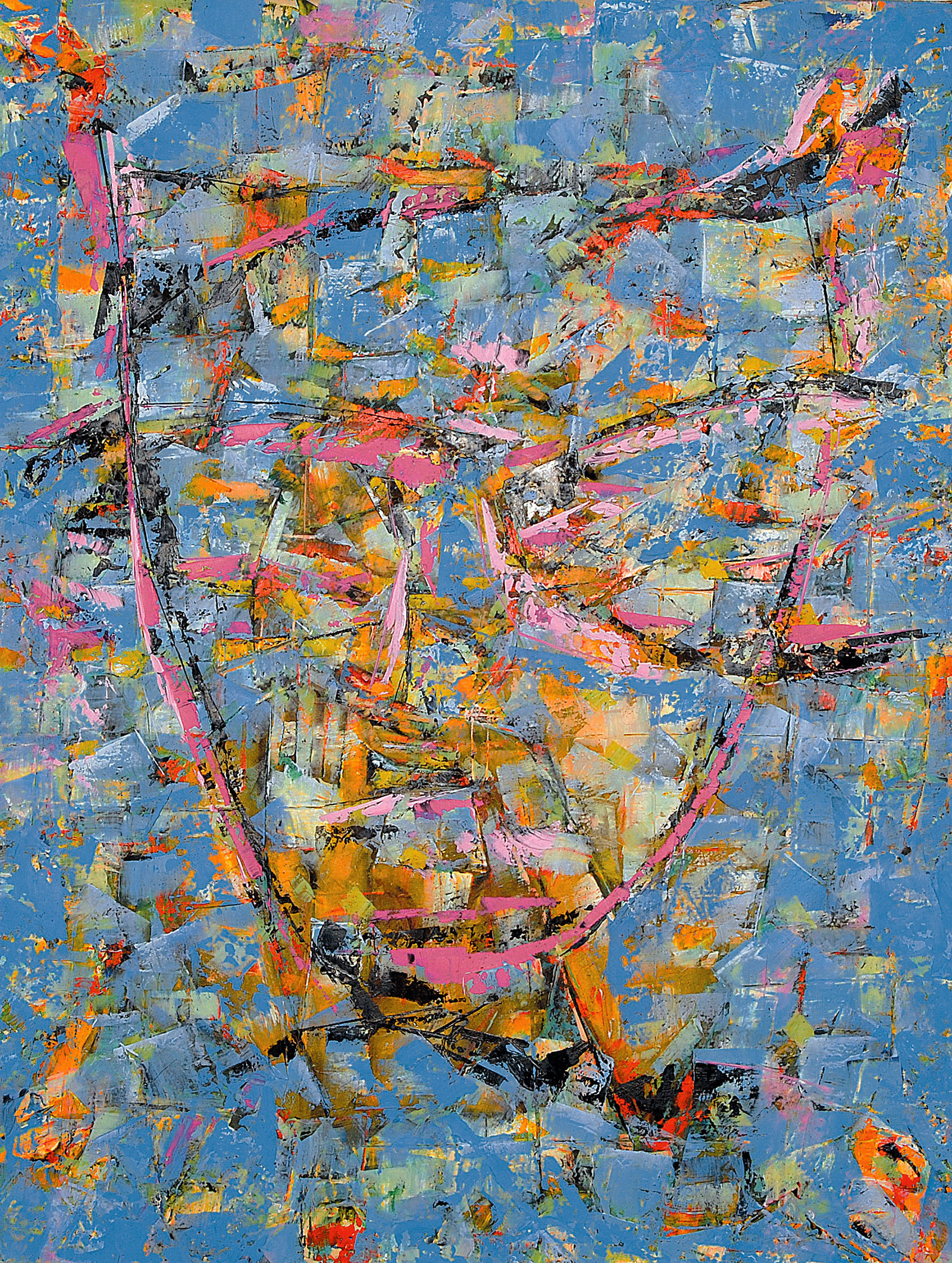 FACE TO FACE oil on canvas, 50 by 38 inches, 2005,HERMANN LEDERLE